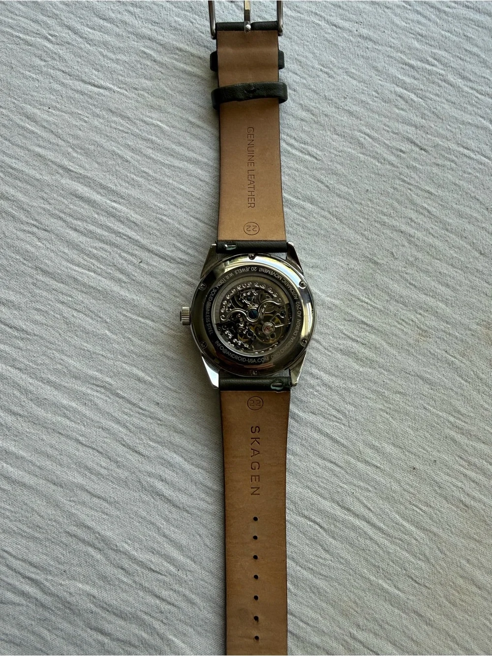 Android AD292 Skeletal 100M 42mm Automatic Watch - Exhibition Case!